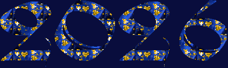 Niebieski 2026 ze złotem